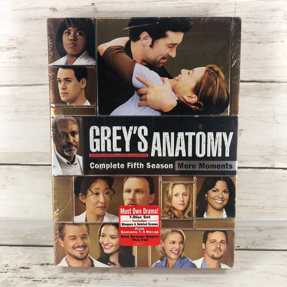 Greys Anatomy Complete Fifth Season More Moments 7-Disc DVD Set New Sealed